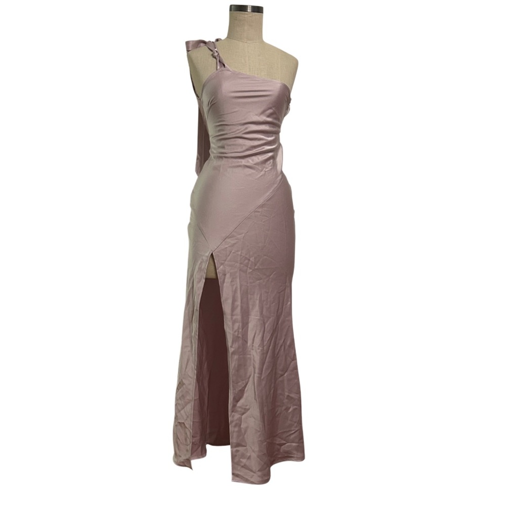 Princess Polly Light Purple Mauve One-Shoulder Dress - size 2